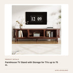 Farmhouse TV Stand with Storage for TVs up to 75 in. product detail