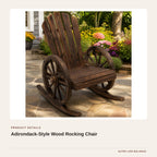 Adirondack-Style Wood Rocking Chair product detail