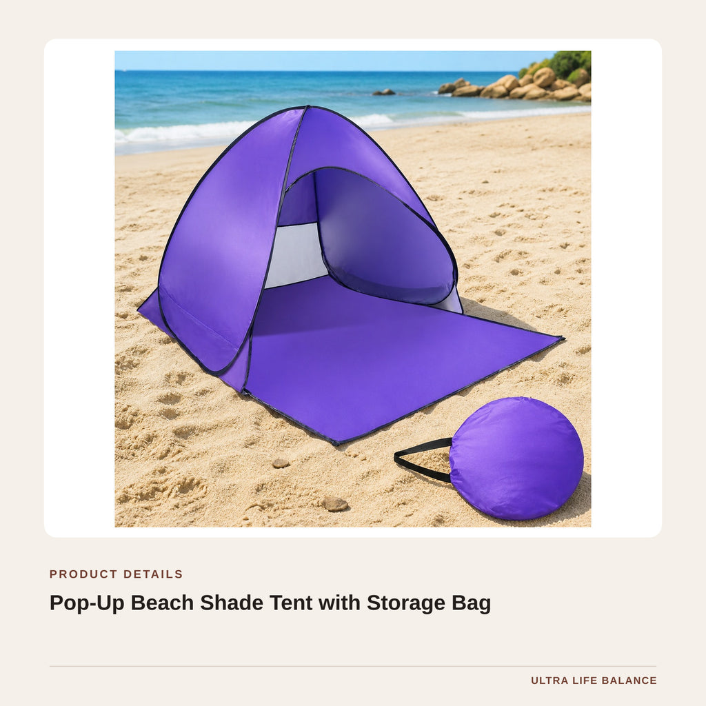 Pop-Up Beach Shade Tent with Storage Bag product detail