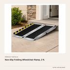 Non-Slip Folding Wheelchair Ramp, 2 ft. product detail