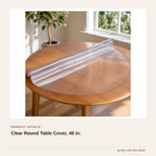 Clear Round Table Cover, 48 in. product detail