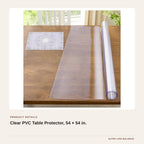 Clear PVC Table Protector, 54 × 54 in. product detail