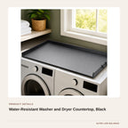 Water-Resistant Washer and Dryer Countertop, Black product detail
