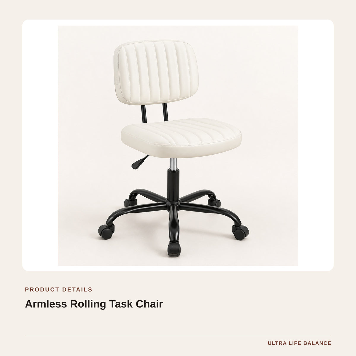 Armless Rolling Task Chair product detail