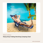 Heavy-Duty Folding Reclining Camping Chair product detail