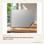 One-Way Window Privacy Film, Black and Silver, 35.4 in. × 13.1 ft. product detail
