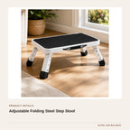 Adjustable Folding Steel Step Stool product detail