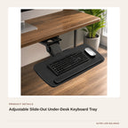 Adjustable Slide-Out Under-Desk Keyboard Tray product detail