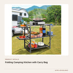 Folding Camping Kitchen with Carry Bag product detail