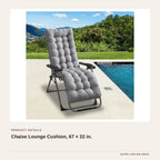 Chaise Lounge Cushion, 67 × 22 in. product detail