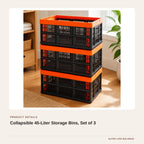 Collapsible 45-Liter Storage Bins, Set of 3 product detail