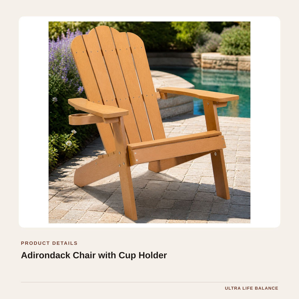 Adirondack Chair with Cup Holder product detail