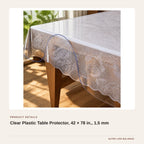 Clear Plastic Table Protector, 42 × 78 in., 1.5 mm product detail