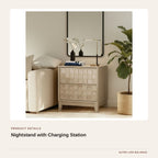 Nightstand with Charging Station product detail
