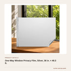 One-Way Window Privacy Film, Silver, 36 in. × 49.3 ft. product detail