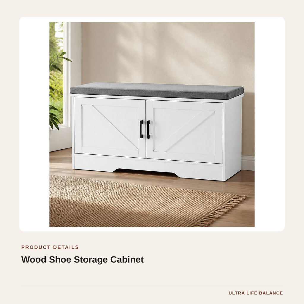 Wood Shoe Storage Cabinet product detail