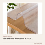 Clear Waterproof Table Protector, 42 × 78 in. product detail