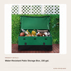 Water-Resistant Patio Storage Box, 150 gal. product detail