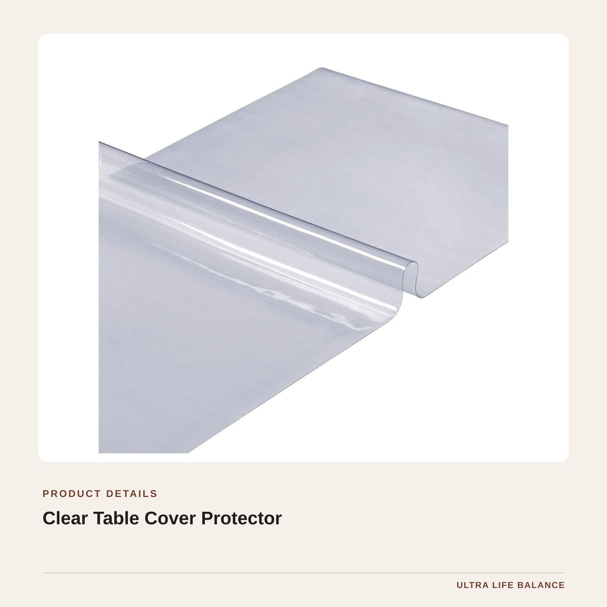 Clear Table Cover Protector product detail