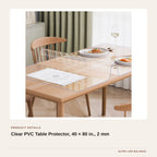 Clear PVC Table Protector, 40 × 80 in., 2 mm product detail