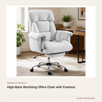 High-Back Reclining Office Chair with Footrest product detail