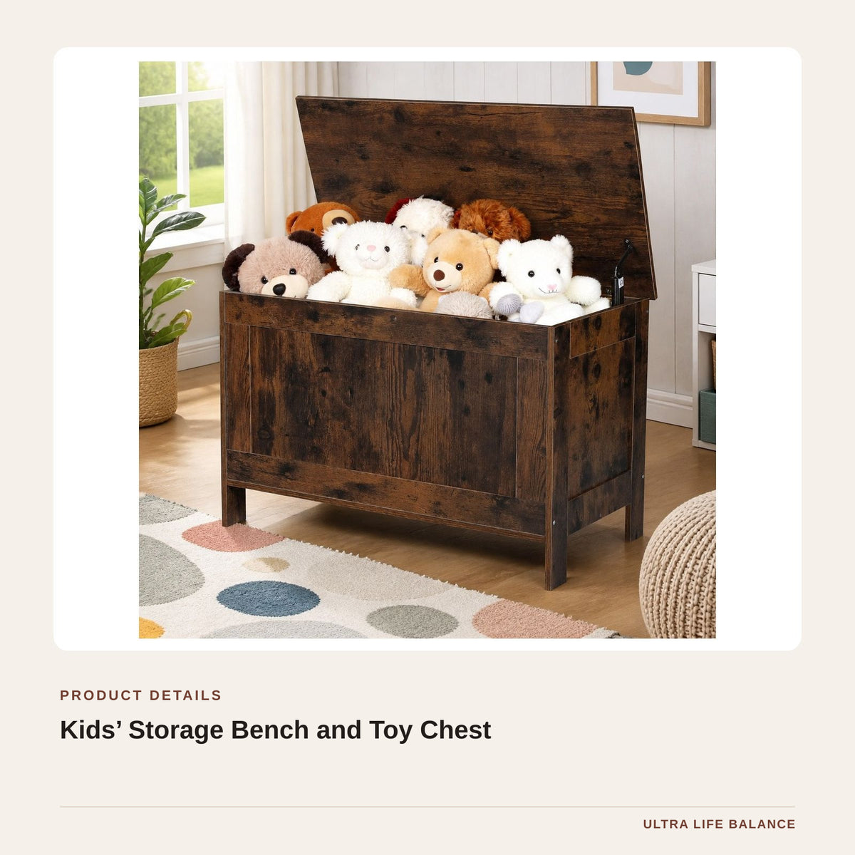 Kids’ Storage Bench and Toy Chest product detail