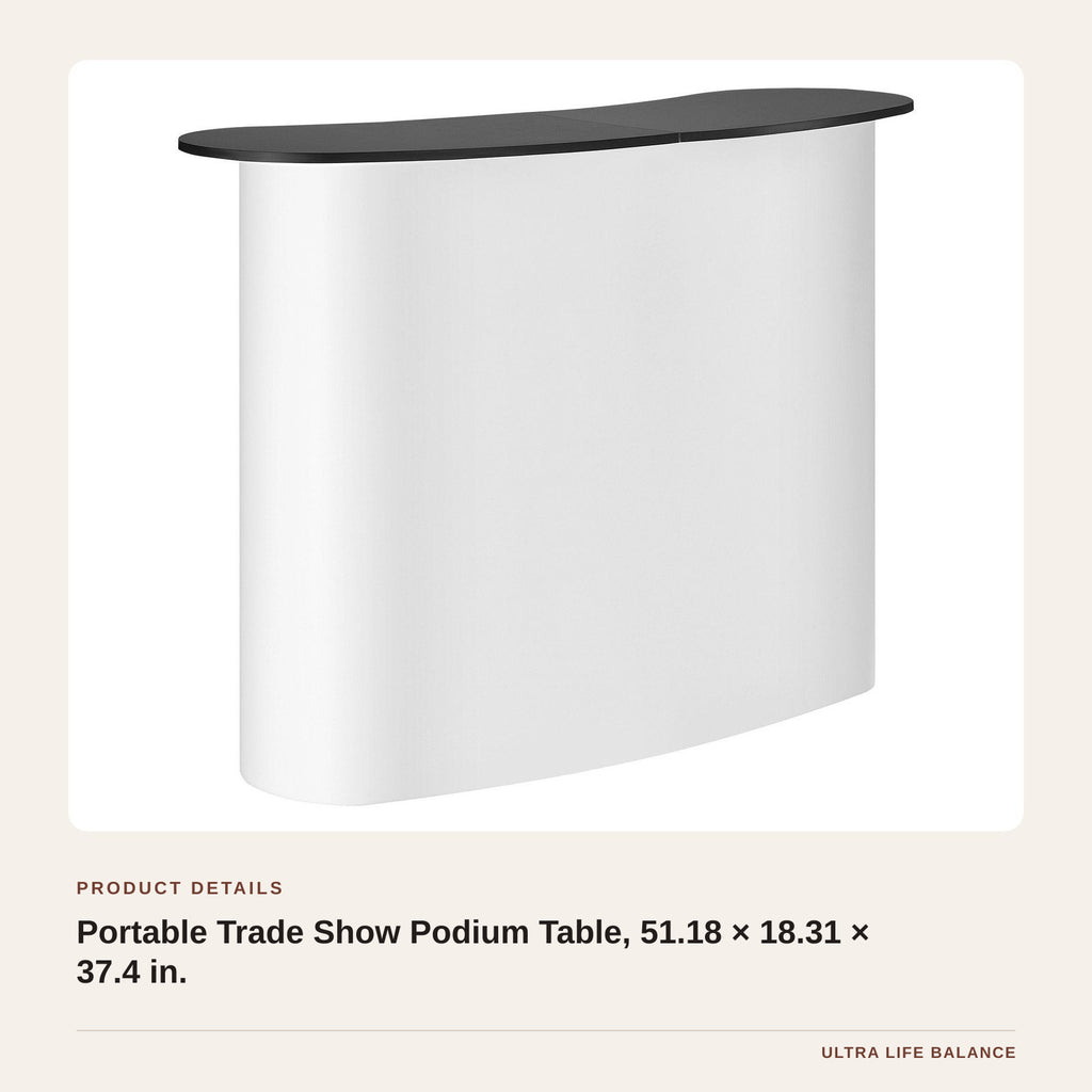 Portable Trade Show Podium Table, 51.18 × 18.31 × 37.4 in. product detail