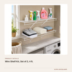 Wire Shelf Kit, Set of 2, 4 ft. product detail