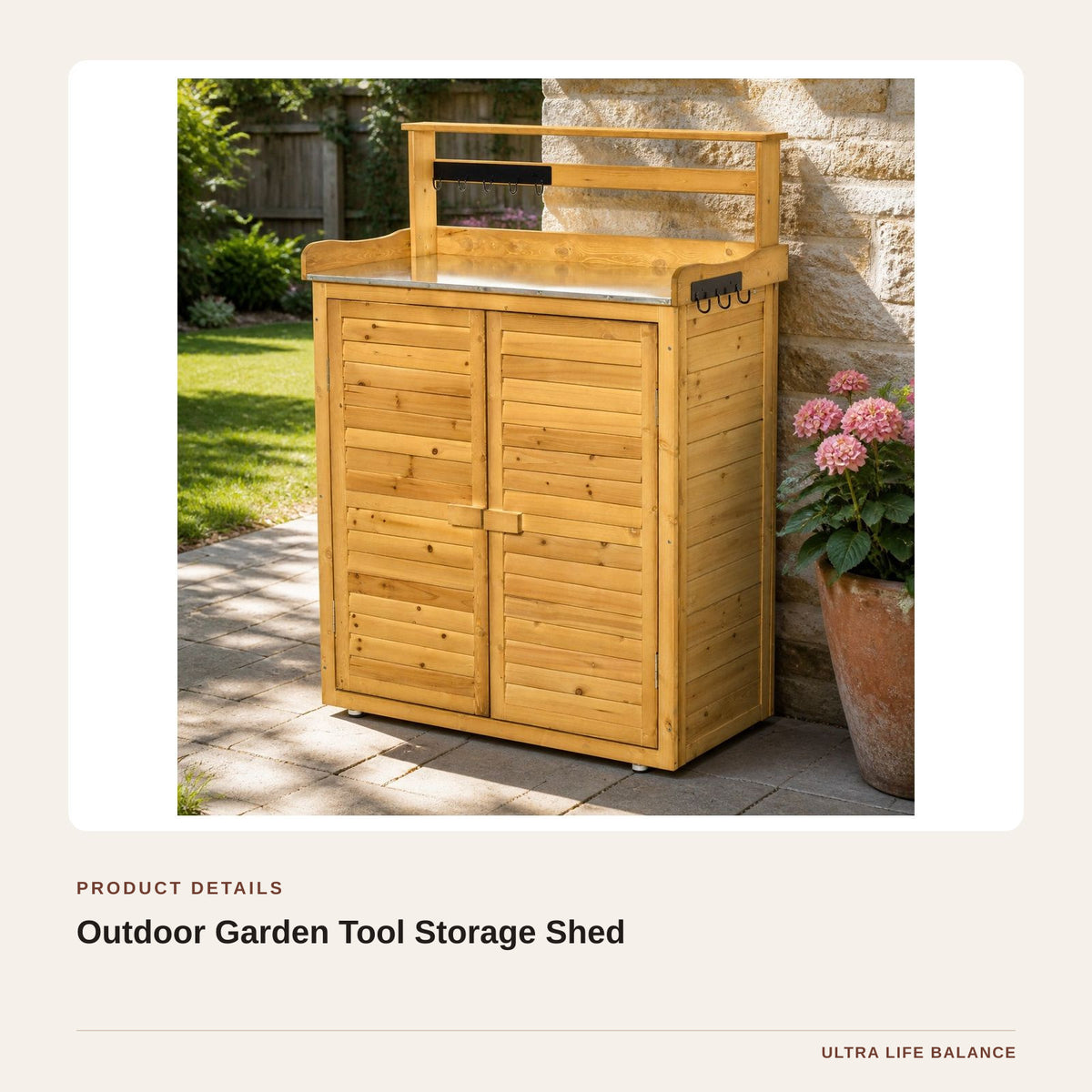 Outdoor Garden Tool Storage Shed product detail