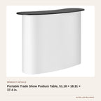 Portable Trade Show Podium Table, 51.18 × 18.31 × 37.4 in. product detail