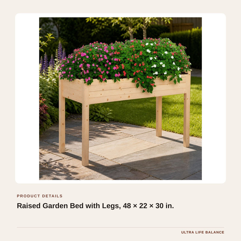 Raised Garden Bed with Legs, 48 × 22 × 30 in. product detail
