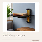 Wall-Mounted Tempered-Glass Shelf product detail