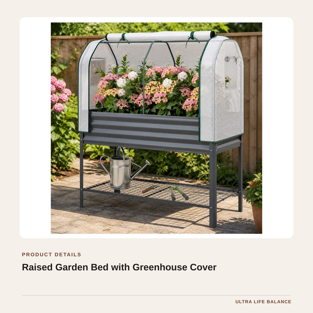 Raised Garden Bed with Greenhouse Cover product detail
