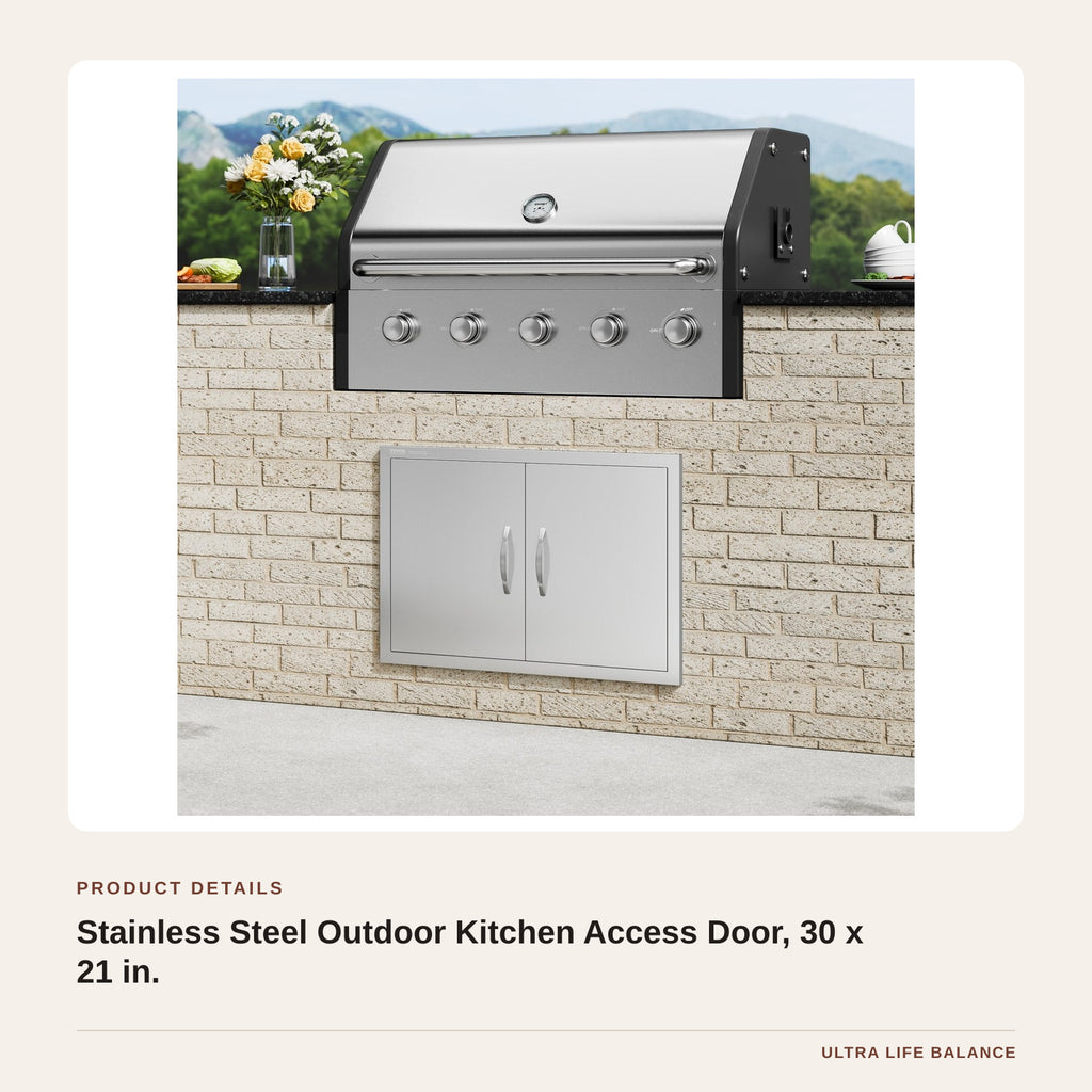 Stainless Steel Outdoor Kitchen Access Door, 30 x 21 in. product detail