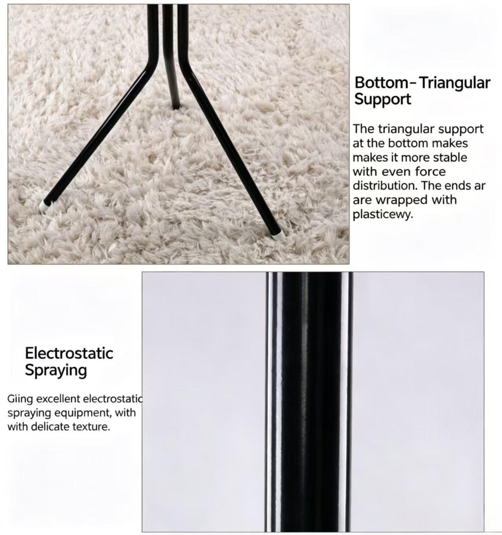 Freestanding Coat Rack And Multi-tier Metal Storage Unit Suitable For Offices And Entryways. — product image 2