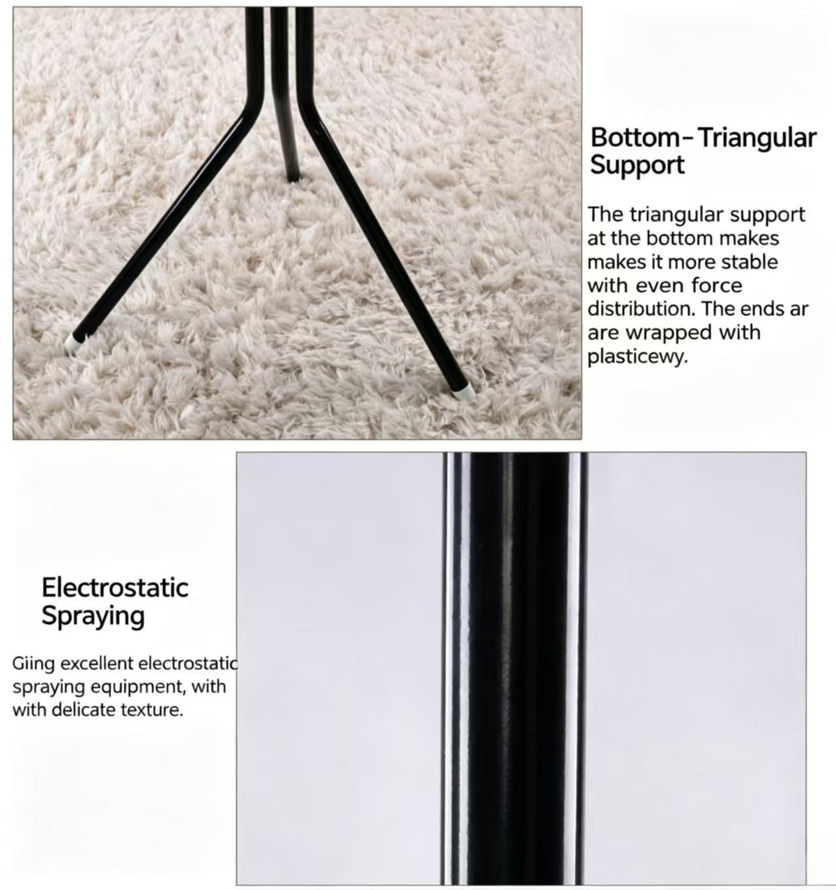 Freestanding Coat Rack And Multi-tier Metal Storage Unit Suitable For Offices And Entryways. — product image 2