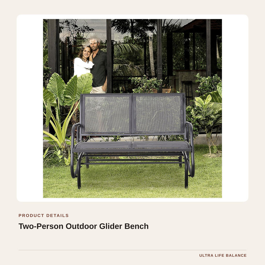 Two-Person Outdoor Glider Bench product detail