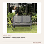 Two-Person Outdoor Glider Bench product detail