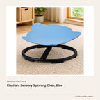 Elephant Sensory Spinning Chair, Blue product detail