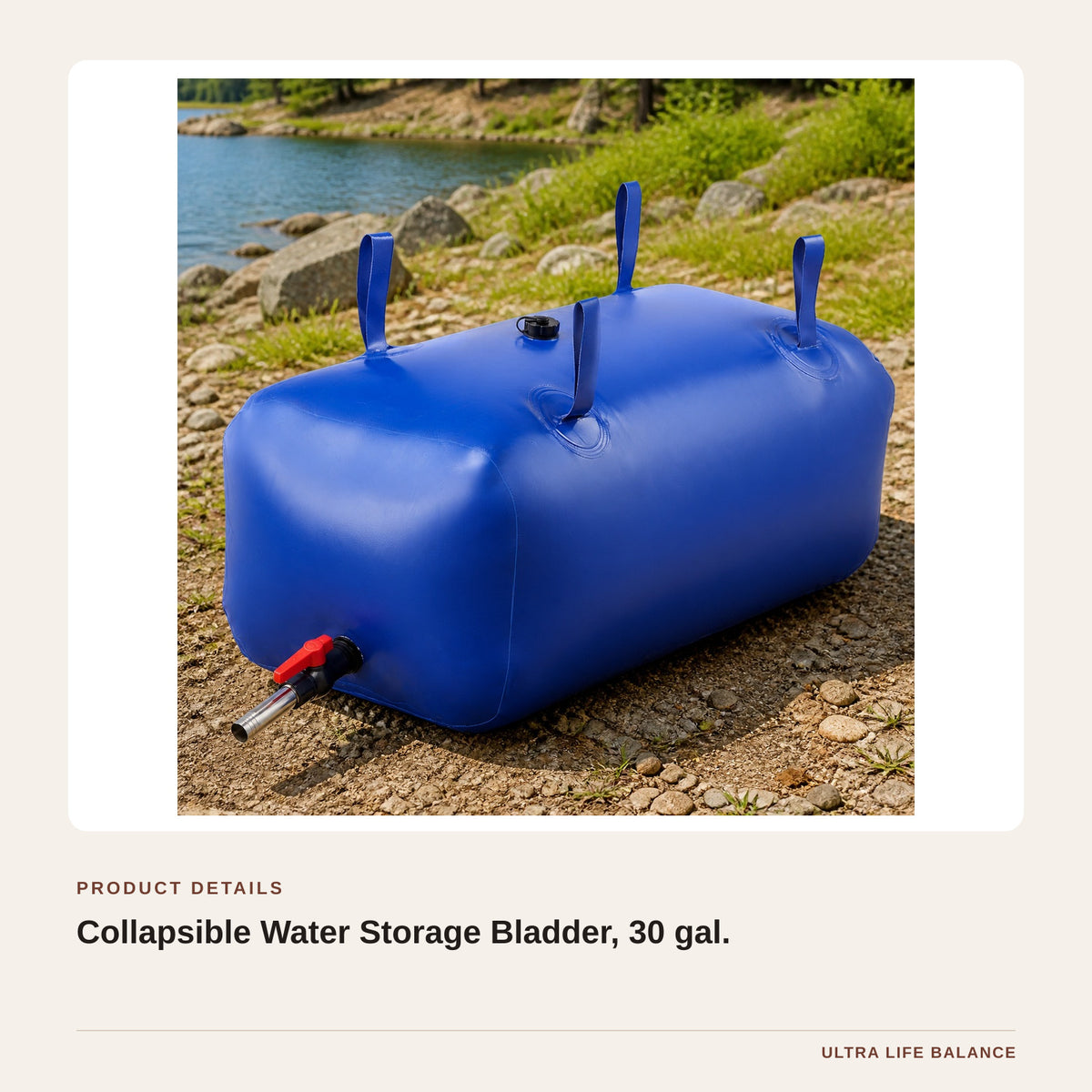 Collapsible Water Storage Bladder, 30 gal. product detail