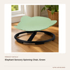 Elephant Sensory Spinning Chair, Green product detail