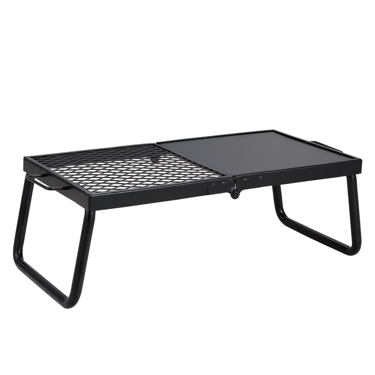 VEVOR Folding Campfire Grill, Heavy Duty Steel Mesh Grate, 22.4 Portable Camping Grates Over Fire Pit, Camp Fire Cooking Equipment With Legs Carrying Bag, Grilling Rack For Outdoor Open Flame Cooking — product image 1