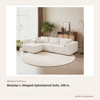 Modular L-Shaped Upholstered Sofa, 108 in. product detail