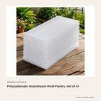 Polycarbonate Greenhouse Roof Panels, Set of 14 product detail