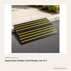 Heavy-Duty Rubber Curb Ramps, Set of 2 product detail