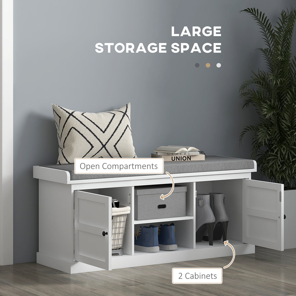 Shoe Storage Bench with Cushioned Seat — product image 3