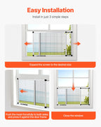 Adjustable Window Screen — Horizontal Or Convert to Vertical Adjustable Installation — product image 2