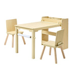 Kids Art Table and Chair Set — Toddler Craft Table with 3 Tiers Storage Cabinet — product image 1