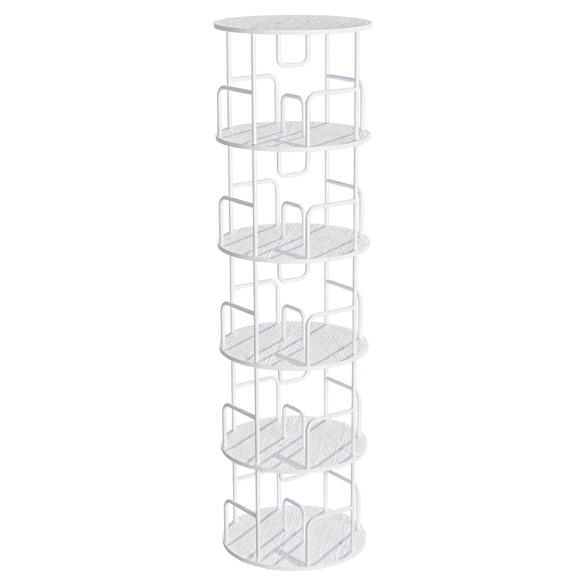 Rotating Bookshelf Tower 5 Tier Spinning Bookcase Revolving 360 Book Shelf Narrow — product image 2