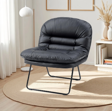 Comfortable Round Chair, Foldable Stylish Floor Chair With Back Support, Suitable For Small Spaces — product image 3